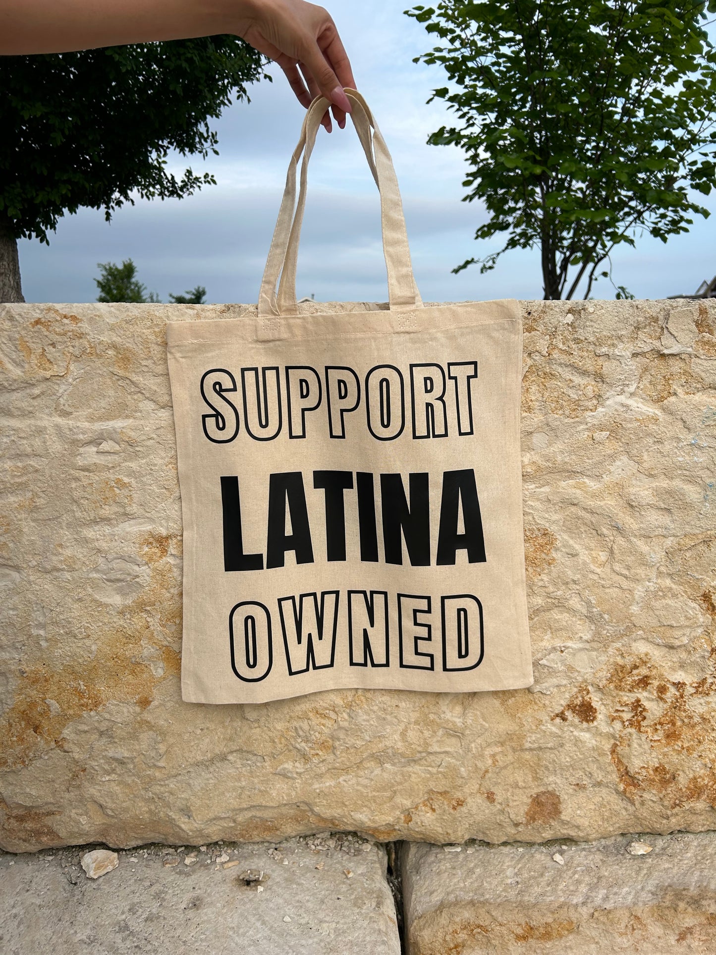 Support Latina Owned Tote Bag